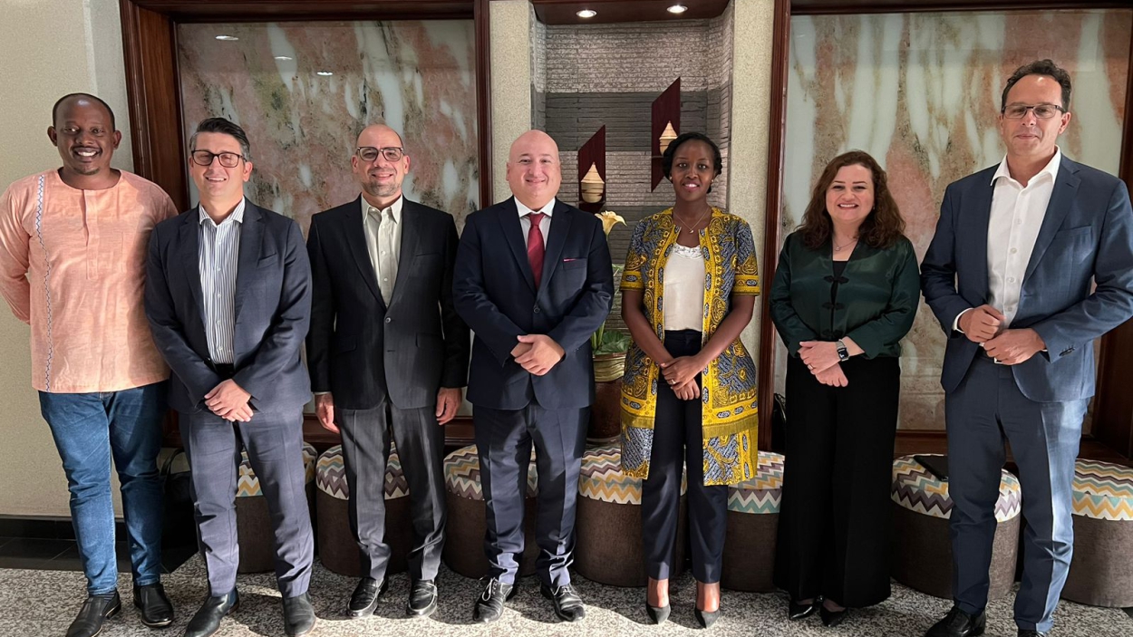 The team from Ericsson with Ms Paula Ingabire, Minister of ICT and Innovation in Rwanda